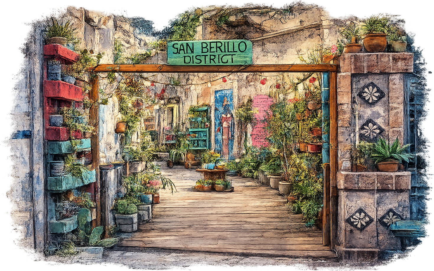 Quartiere San Berillo nel centro storico di Catania
